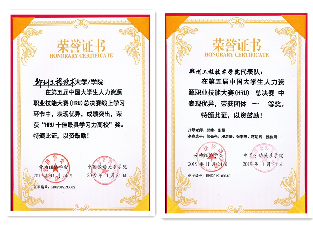 公司获得团体一等奖和