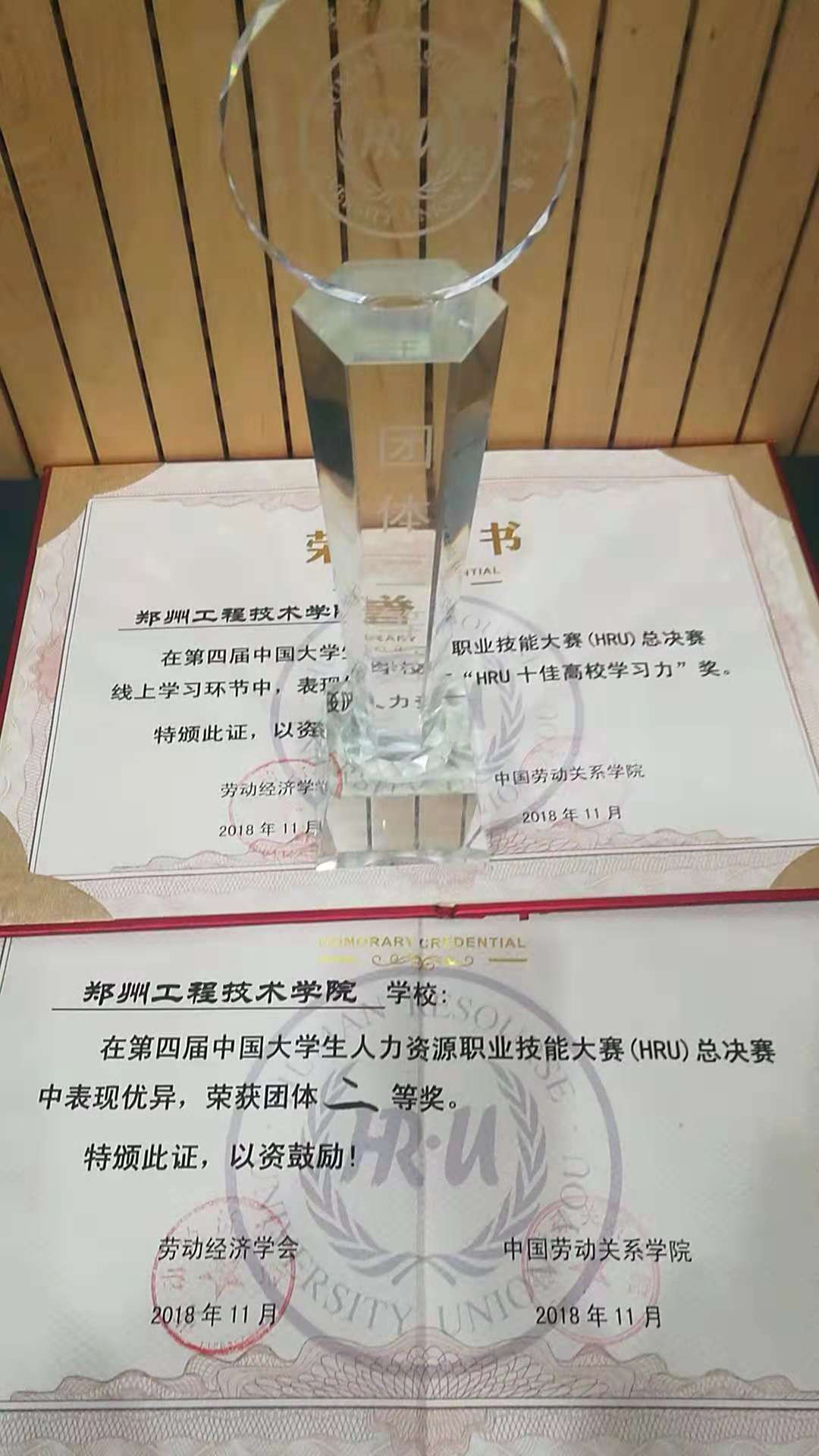 公司获得团体二等奖